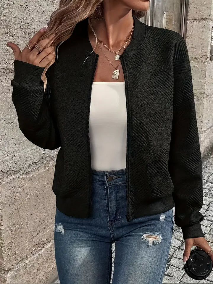 Laurie | Textured Zip Jacket