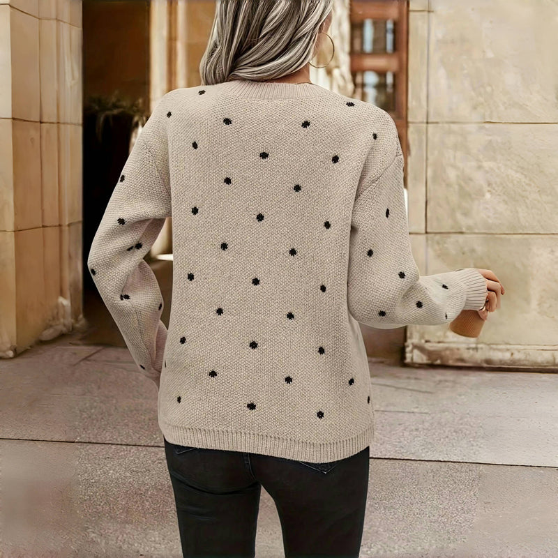 Emily | Dot-Knit Sweater