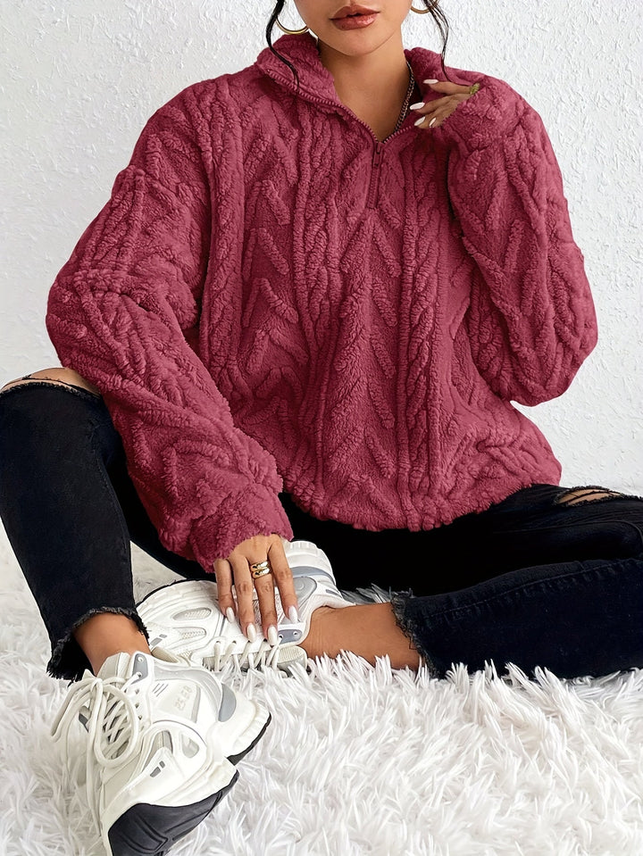 Zoe™ Quarter-Zip Sweater