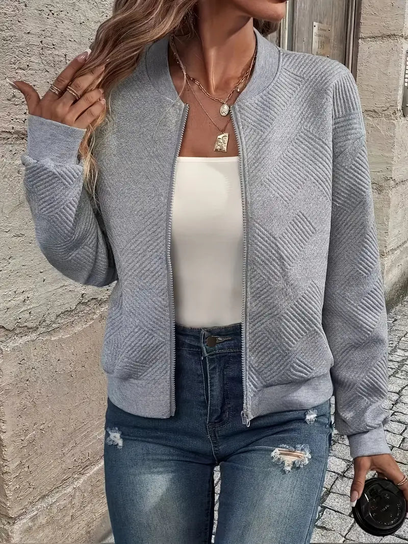 Laurie | Textured Zip Jacket