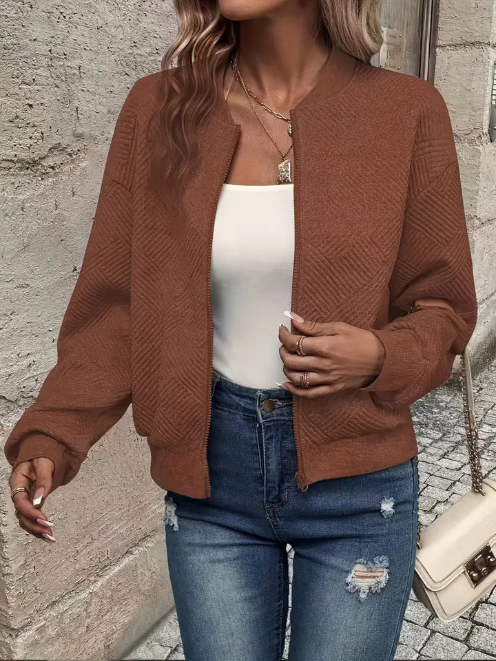 Laurie | Textured Zip Jacket