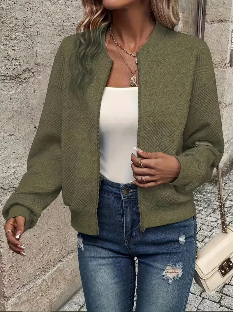Laurie | Textured Zip Jacket