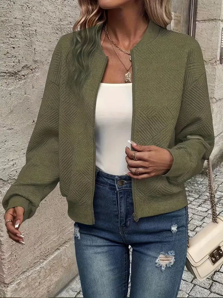 Laurie | Textured Zip Jacket
