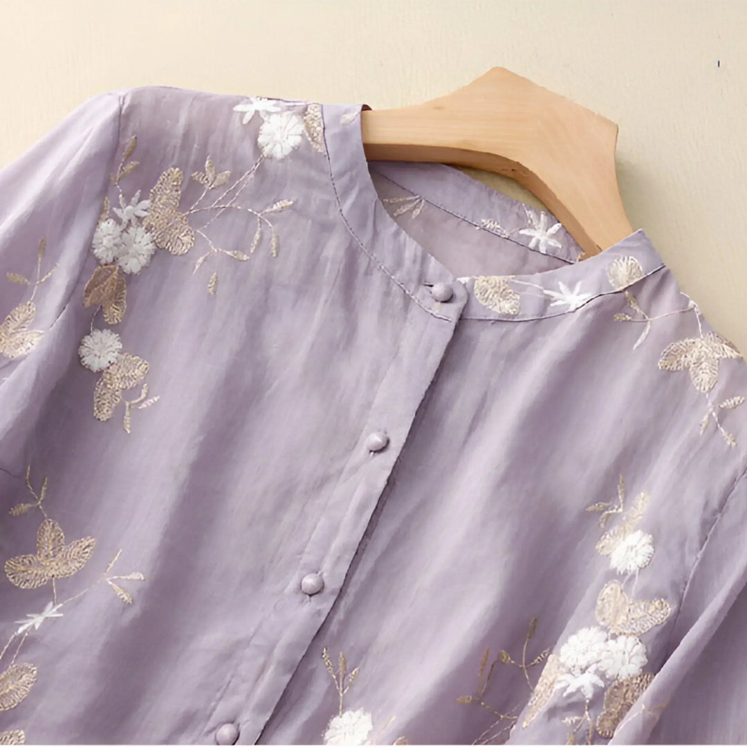 Florence | Embroidered Bloom Blouse