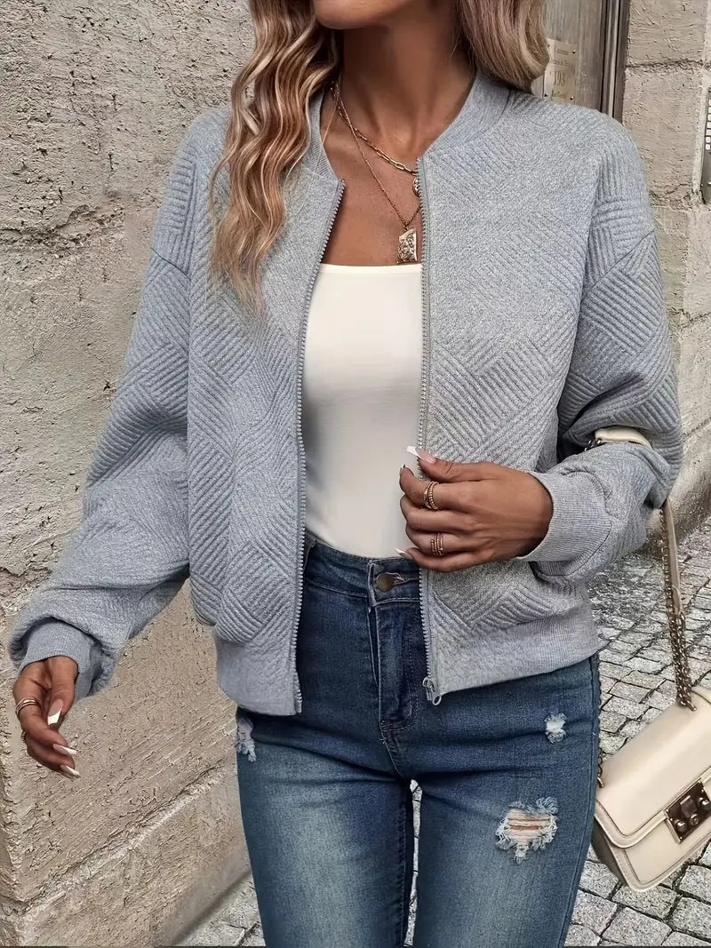 Laurie | Textured Zip Jacket