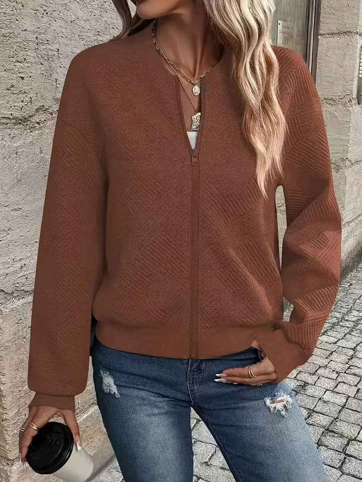 Laurie | Textured Zip Jacket