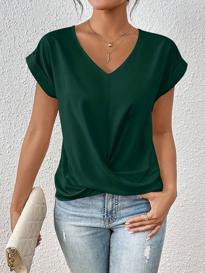 Valeria | Elegant V-neck Shirt