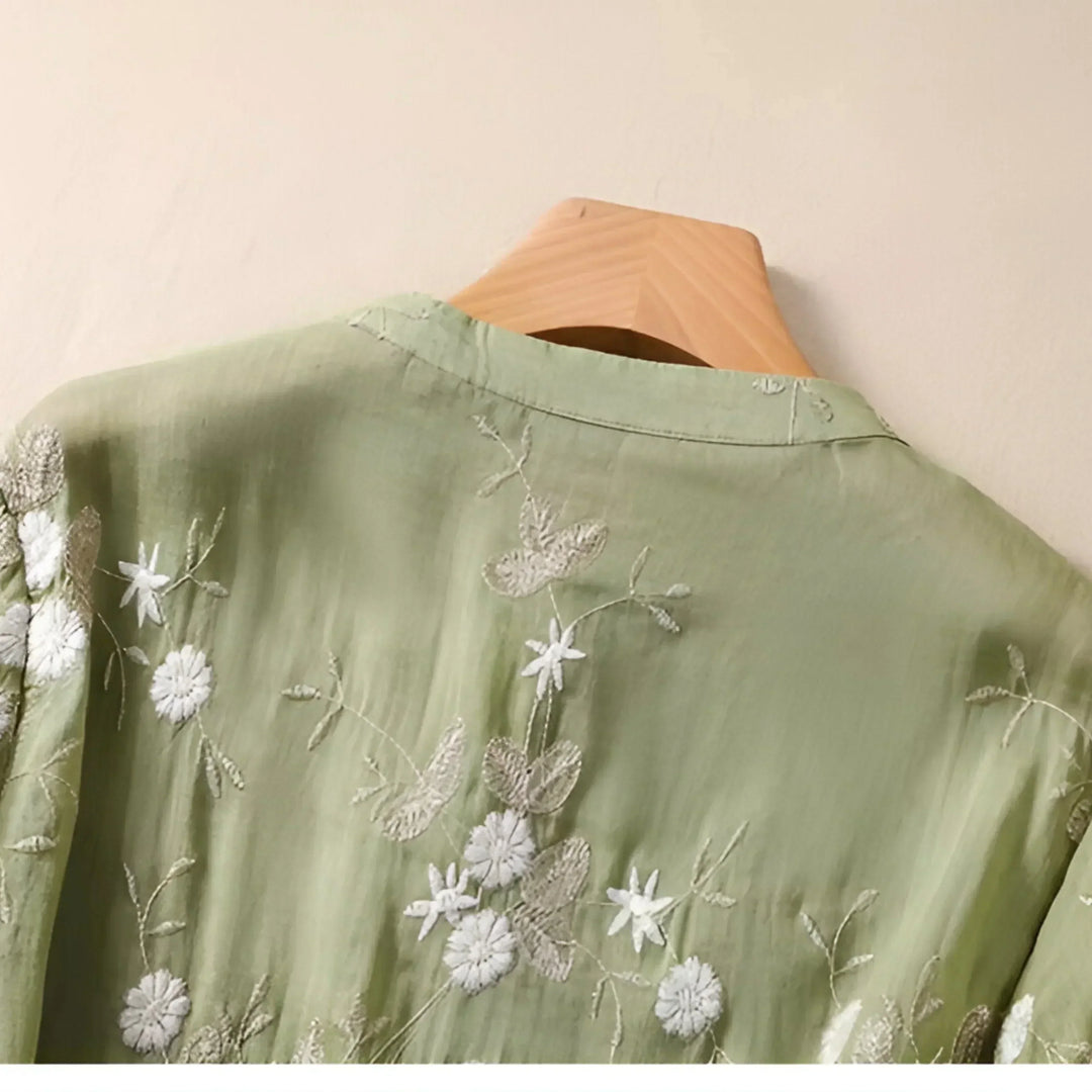 Florence | Embroidered Bloom Blouse