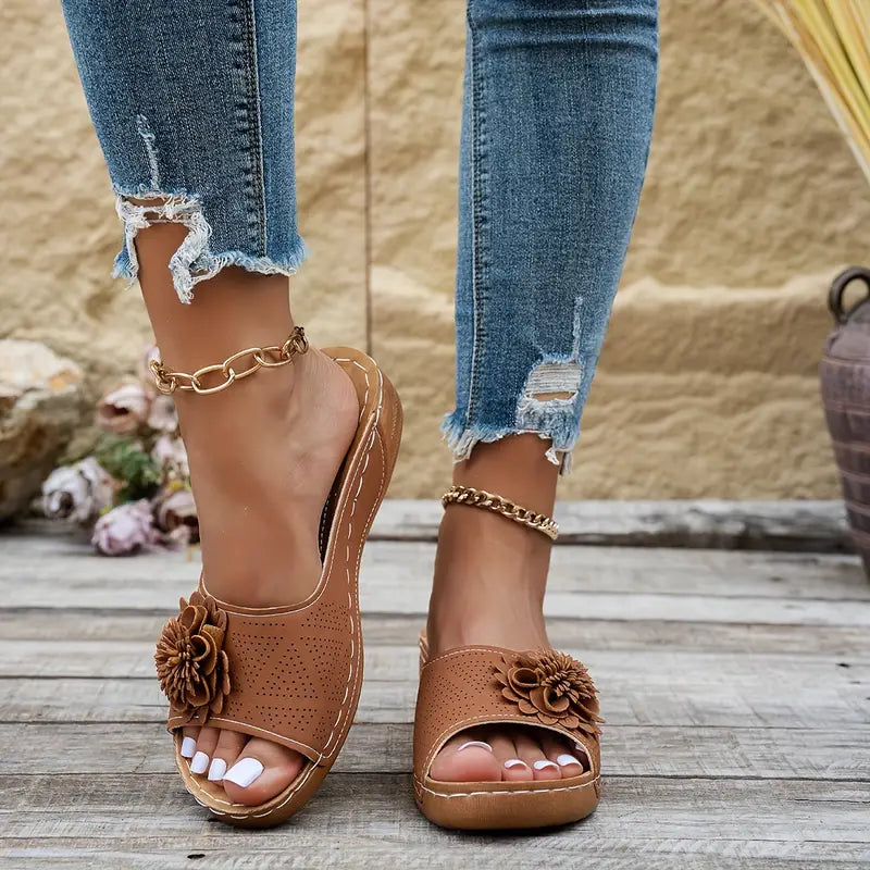 Dahlia | Floral Sandals