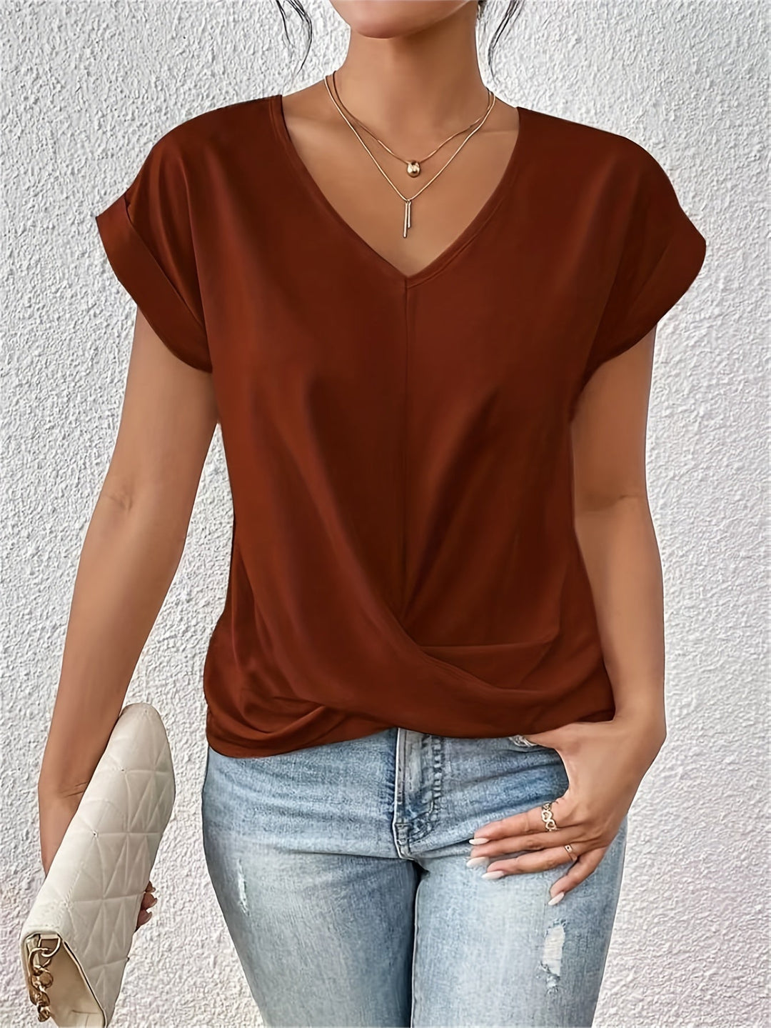 Valeria | Elegant V-neck Shirt