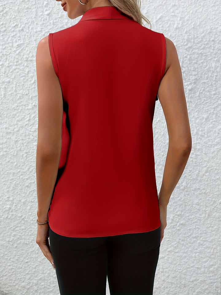 Kelsey | Sleeveless V-Neck Blouse