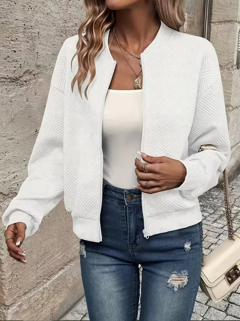 Laurie | Textured Zip Jacket