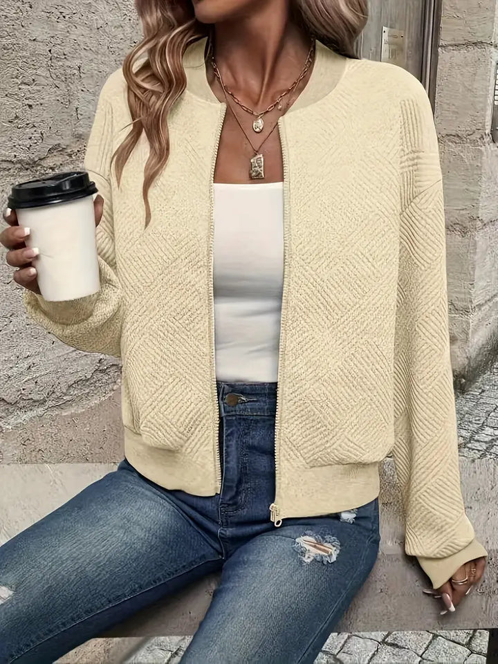 Laurie | Textured Zip Jacket