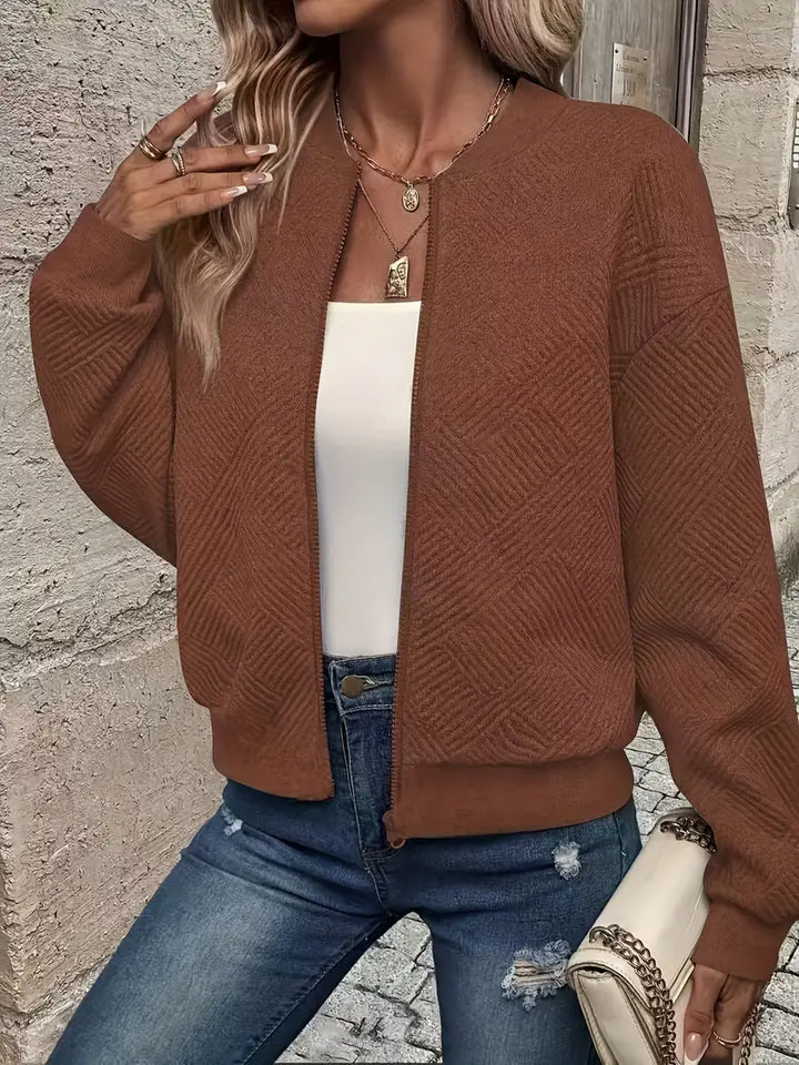 Laurie | Textured Zip Jacket