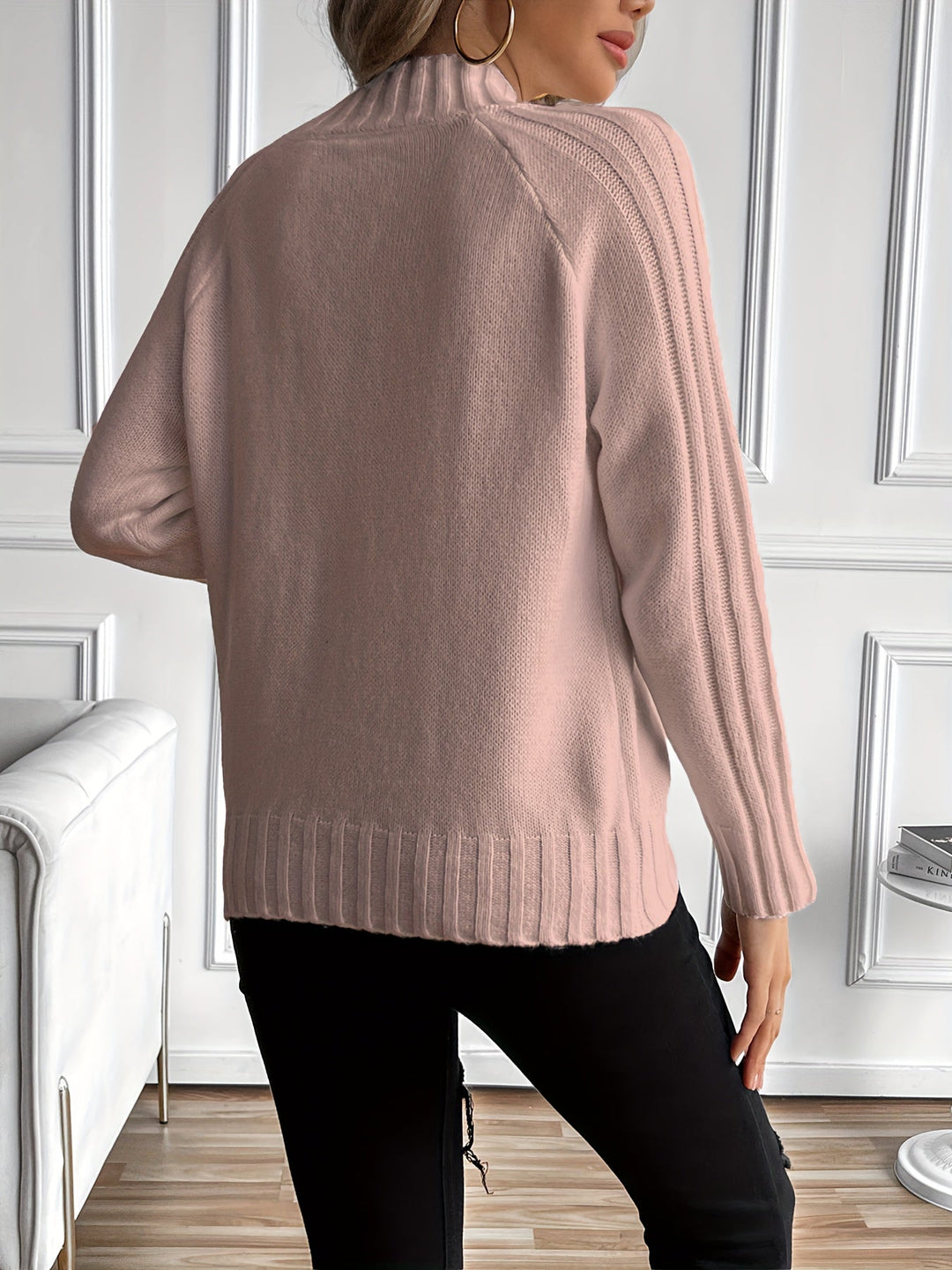 Olivia™ Ribbed Turtleneck Sweater