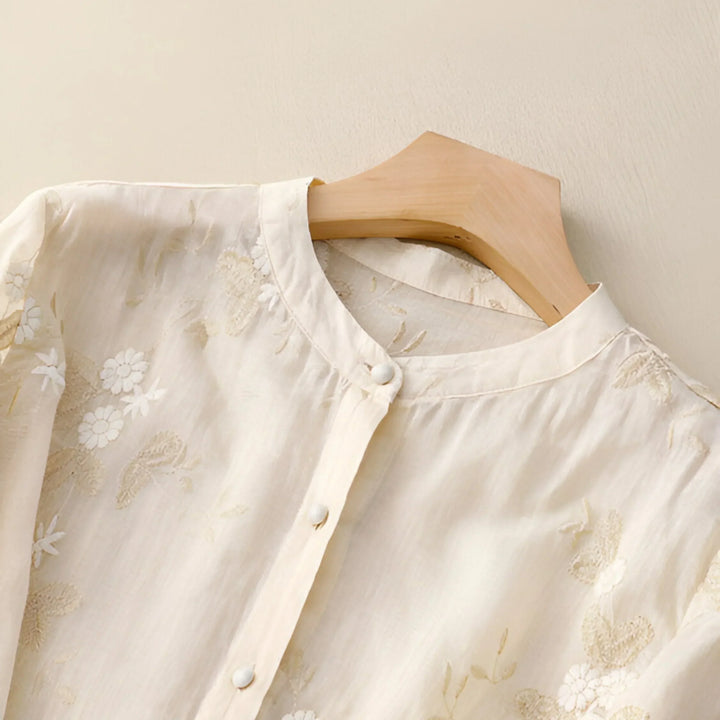 Florence | Embroidered Bloom Blouse