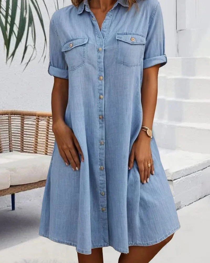 Jillian | Denim Dress