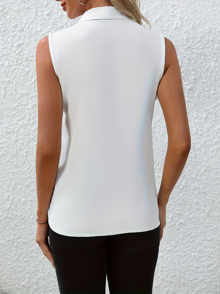 Kelsey | Sleeveless V-Neck Blouse