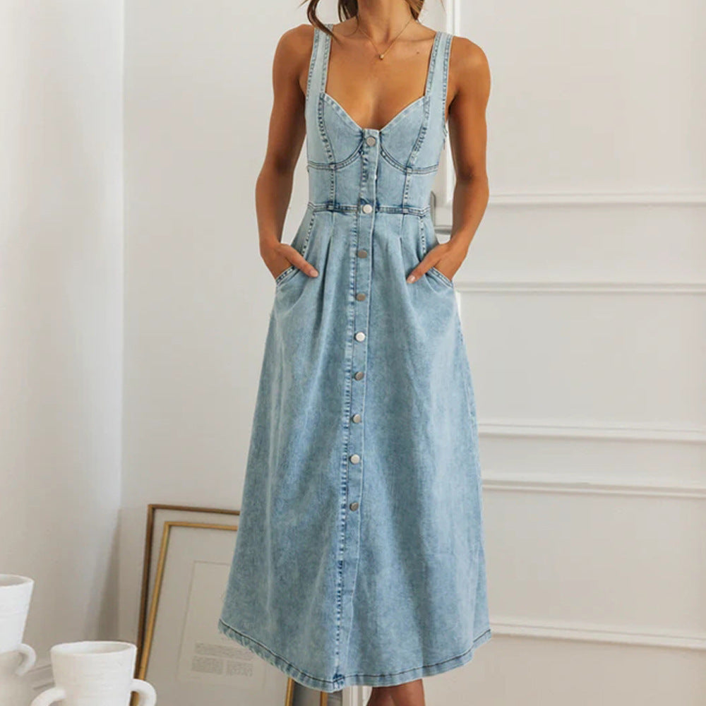 Kendra | Classic Fit Denim Dress