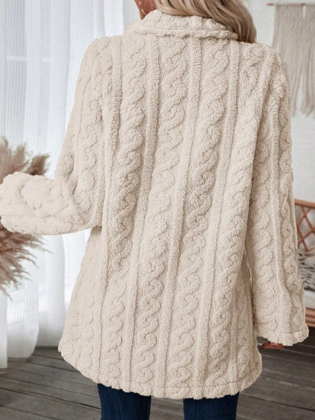 Grace™ Luxe Cable-Knit Cardigan Coat