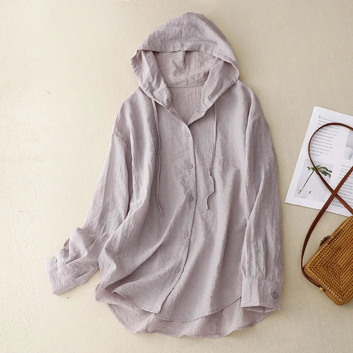Faye | Lightweight Hooded Blouse