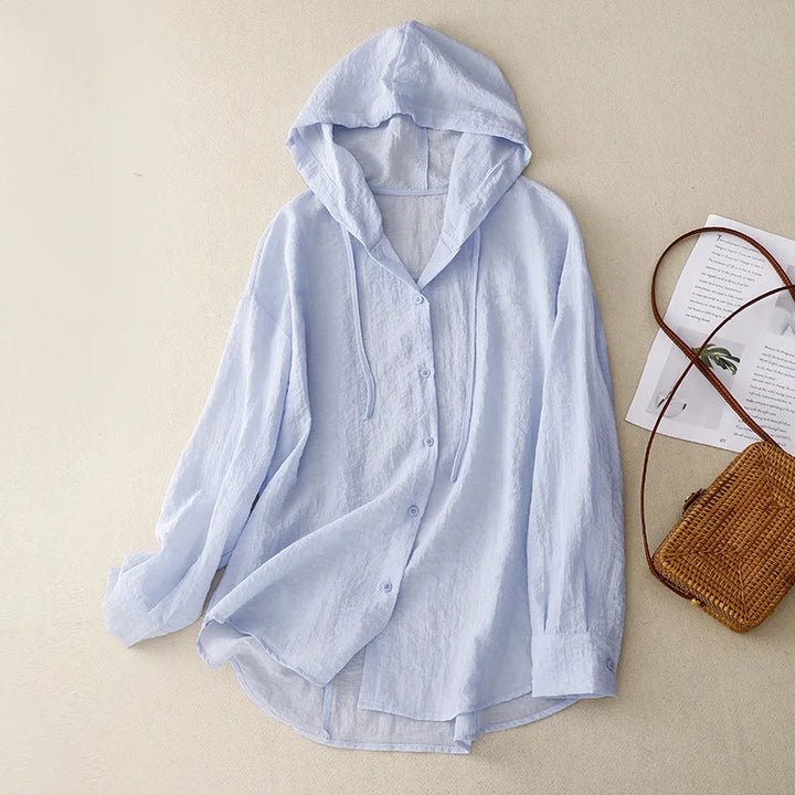 Faye | Lightweight Hooded Blouse