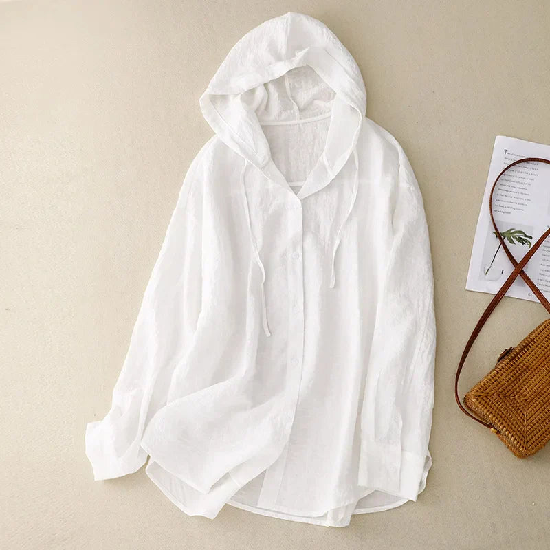 Faye | Lightweight Hooded Blouse