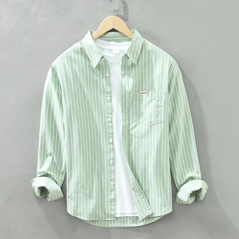 Caleb | Striped Oxford Shirt