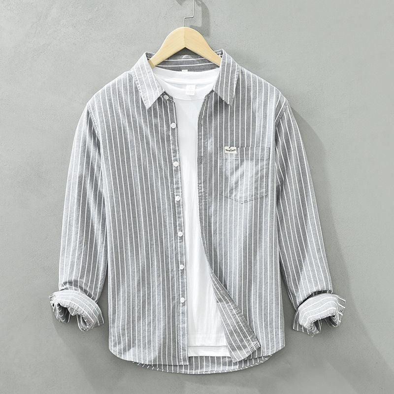 Caleb | Striped Oxford Shirt