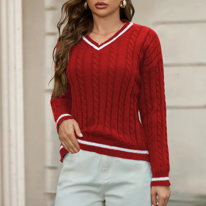 Lily | V-Neck Knit Sweater