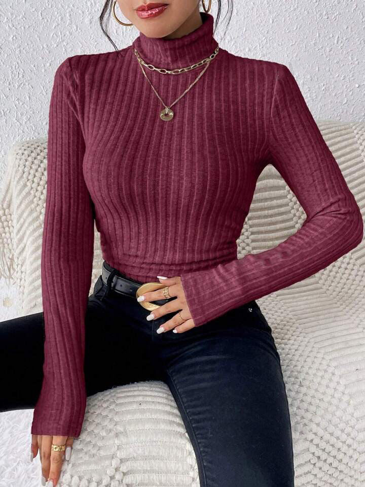 Tessa | Ribbed Turtleneck