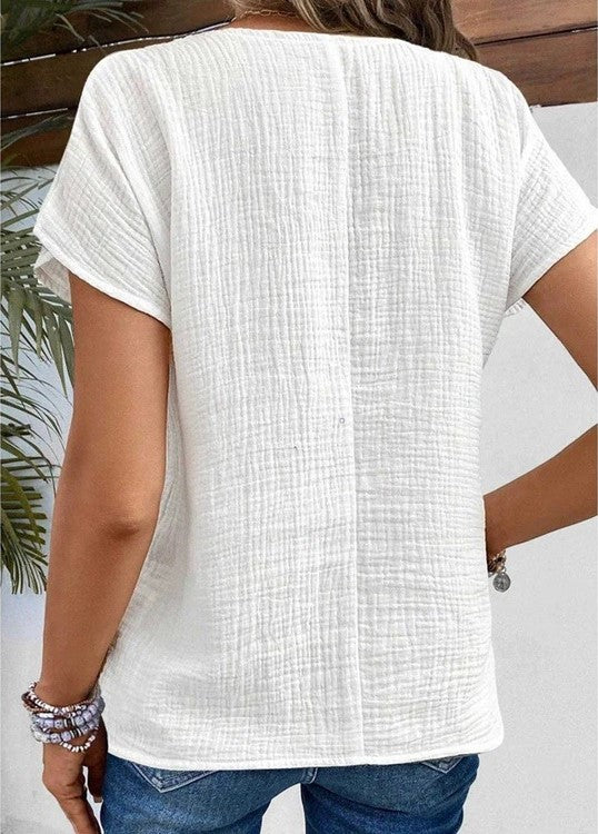 Elise | Lightweight Button-Up Blouse