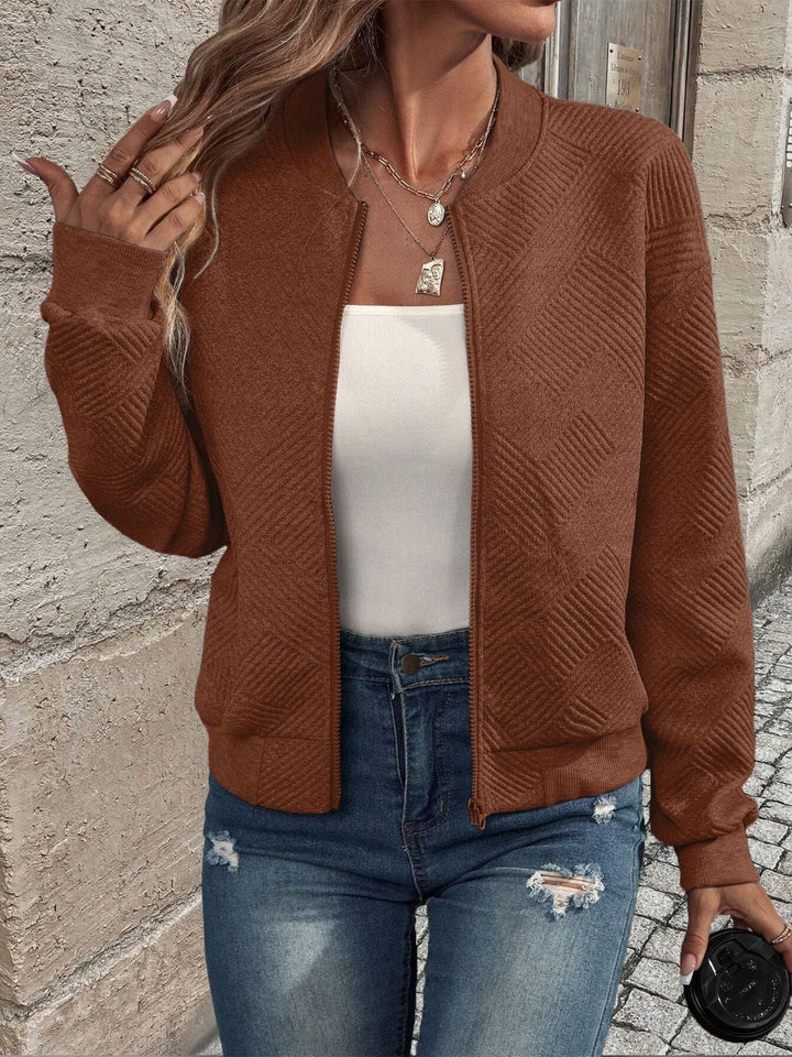 Laurie | Textured Zip Jacket