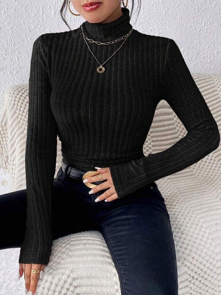 Tessa | Ribbed Turtleneck