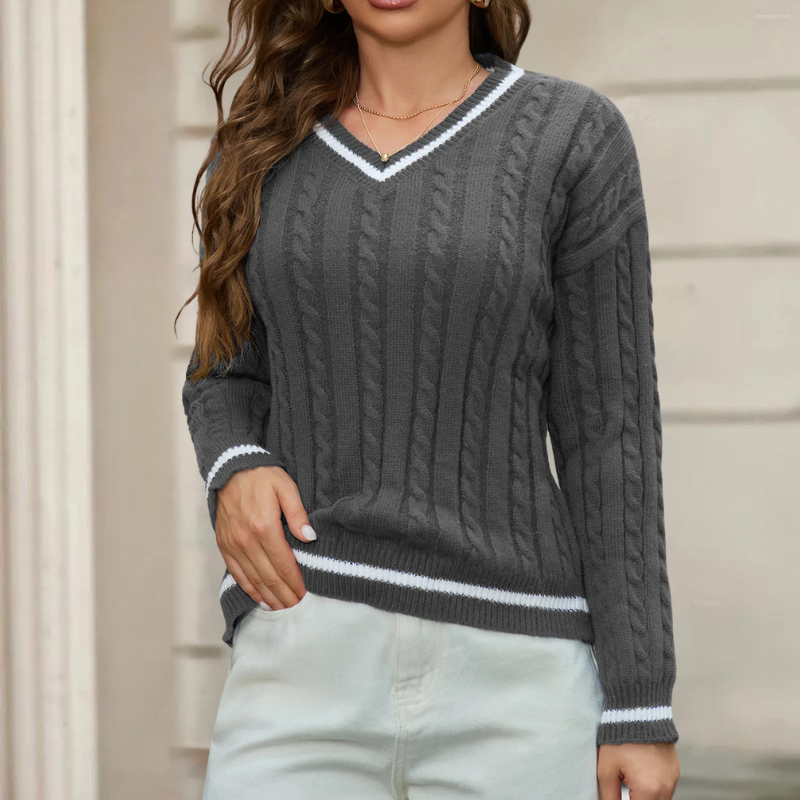 Lily | V-Neck Knit Sweater