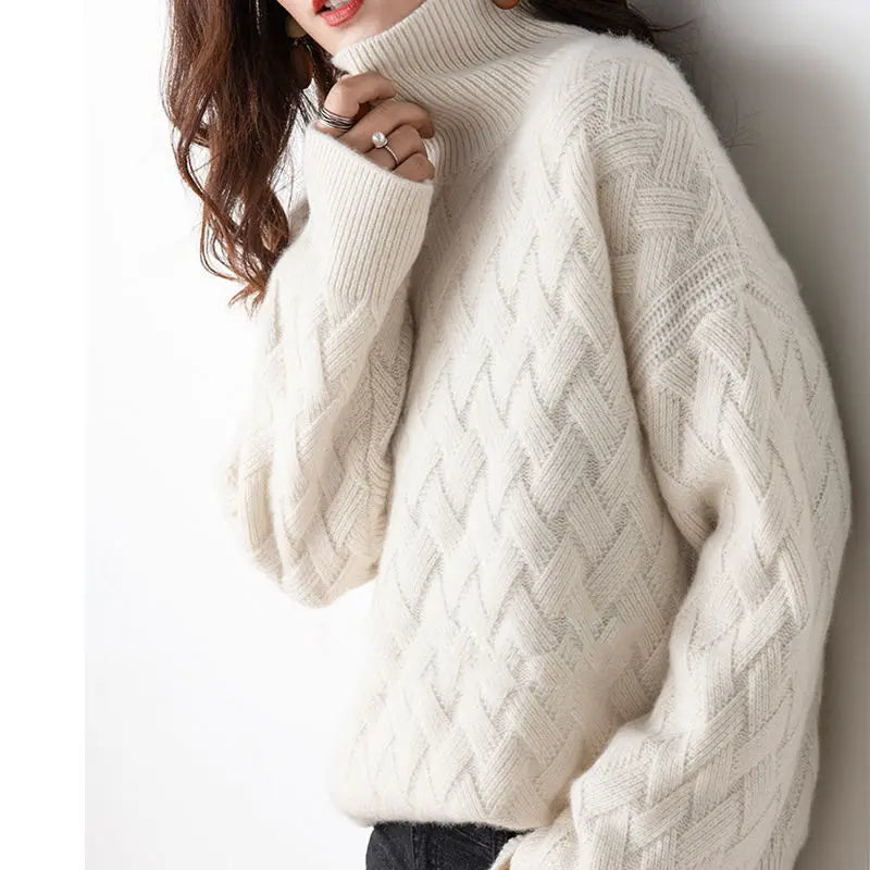 Iris™ Cable-Knit Turtleneck