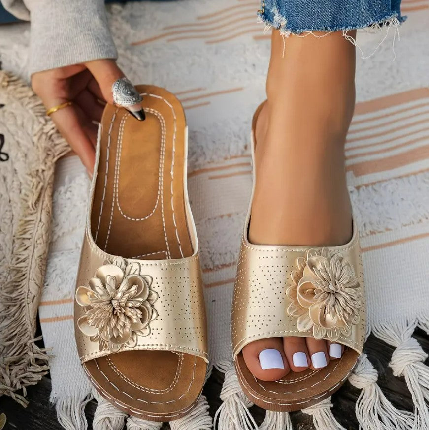 Dahlia | Floral Sandals