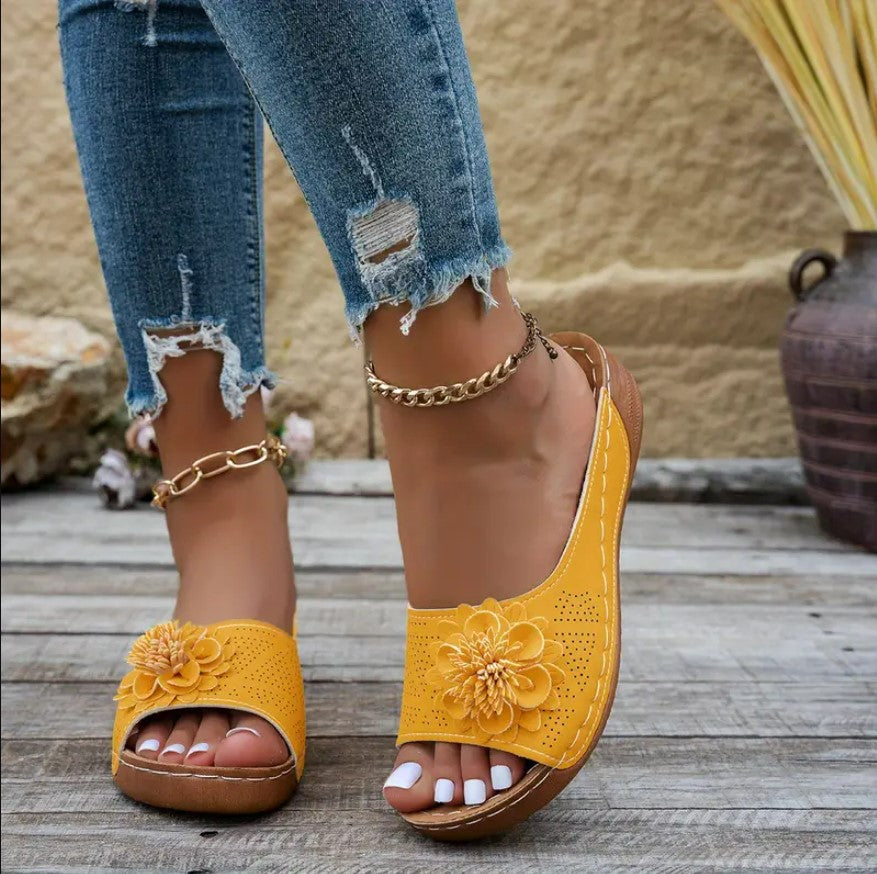 Dahlia | Floral Sandals