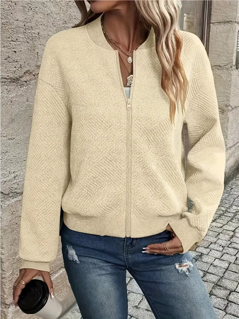 Laurie | Textured Zip Jacket