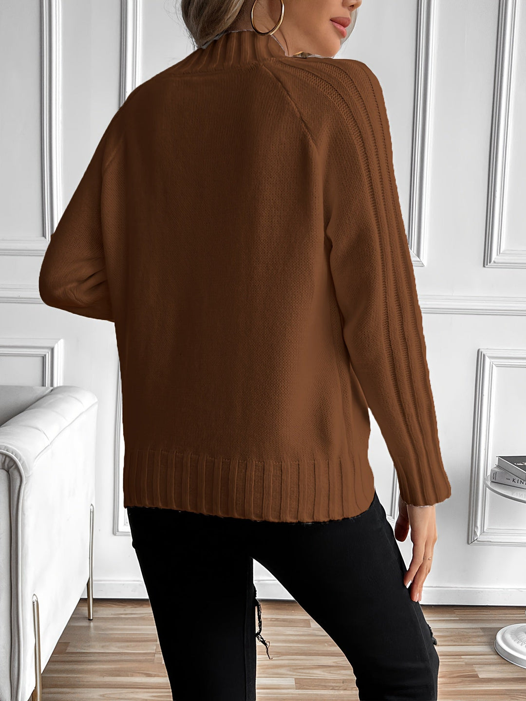 Olivia™ Ribbed Turtleneck Sweater