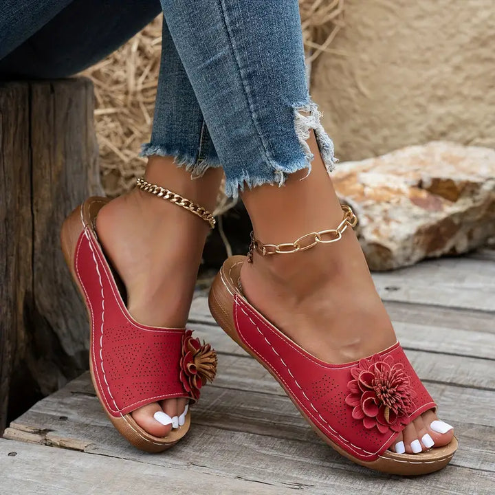 Dahlia | Floral Sandals