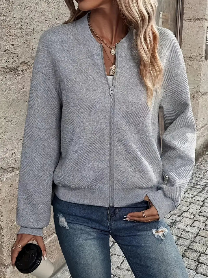Laurie | Textured Zip Jacket
