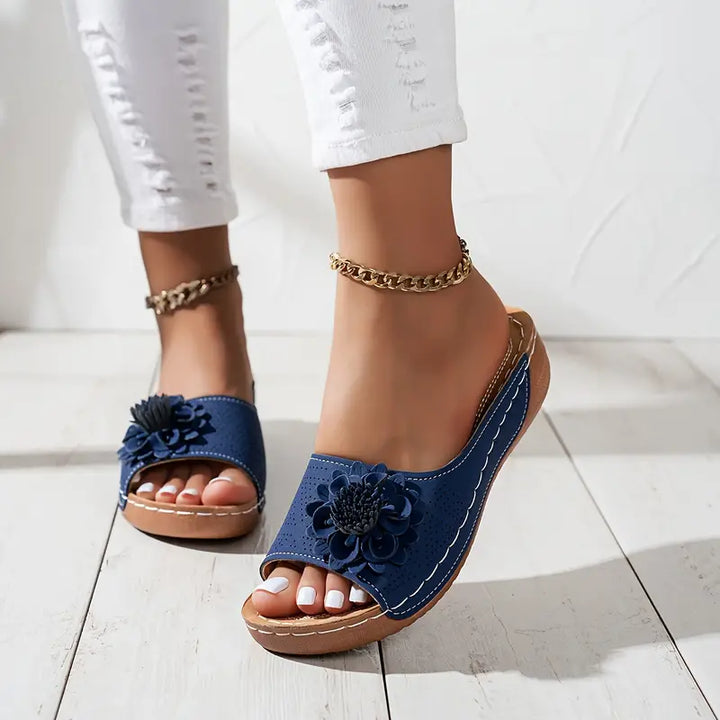 Dahlia | Floral Sandals