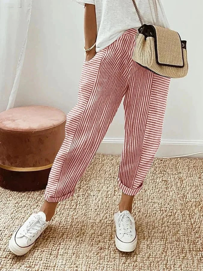 Sage | Striped Pants